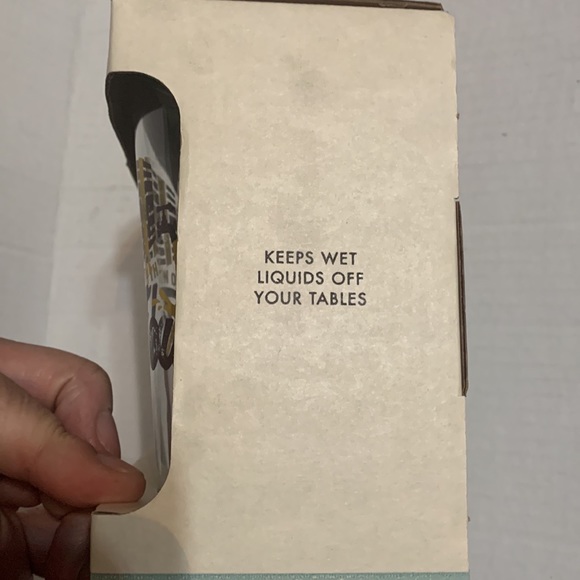 NOS 30Watt Vintage 2 Pour Folk Pint Beer glasses 'Go with the Flow' Brown yellow - Picture 6 of 7